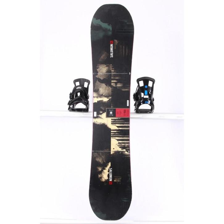 150 snowboard SALOMON WILD CARD, Black/red, FLAT/rocker, Sport en Fitness, Snowboarden, Verzenden