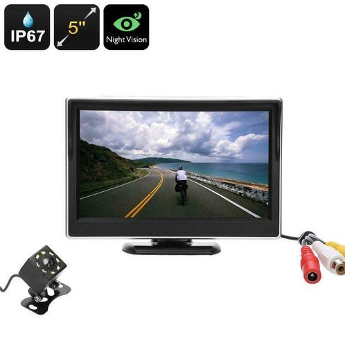 Achteruitrij Camera Set, 5 Inch LCD Monitor, Nachtzicht, Auto diversen, Auto-accessoires, Nieuw, Verzenden