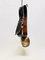 Decoratieve bel - Antieke handgesmede koeienbel met, Antiek en Kunst