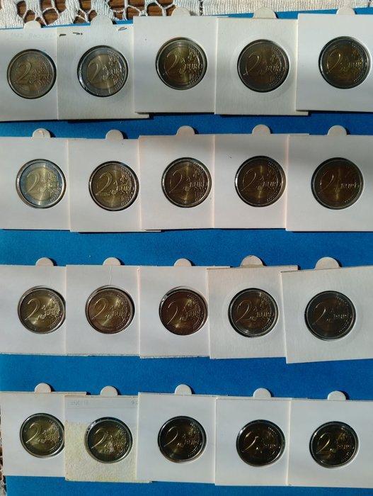 Europa. 2 Euro 2005/2021 (20 monnaies incl. 2 € Saint, Postzegels en Munten, Munten | Europa | Euromunten