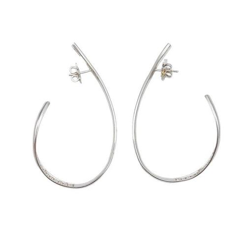 Boucles doreilles - 18 carats Or blanc - 1.20ct. tw., Handtassen en Accessoires, Oorbellen