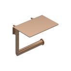 Toiletrolhouder IVY Met Planchet Geborsteld Mat Koper PVD, Doe-het-zelf en Bouw, Sanitair, Ophalen of Verzenden, Nieuw, Bad