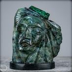 Natuurlijk smaragd kristal Carving- 1442.81 g, Verzamelen, Mineralen en Fossielen