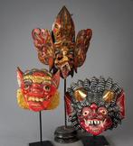 3 maskers, Barong, Garuda - Bali - Indonesië, Sri Lanka