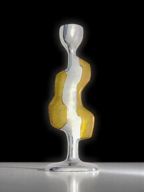 David Marshall - Chandelier - Laiton moulé - Brutalisme, Antiek en Kunst, Kunst | Designobjecten