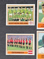 1980 Panini #223, 225/228, 230/232 Europa 80 - Austria &, Nieuw