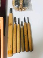 sculptuur, Carving, Japanese carving knives, multiple items, Antiek en Kunst