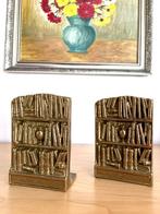 Boekensteunen - Messing, ca. jaren zeventig - Een paar