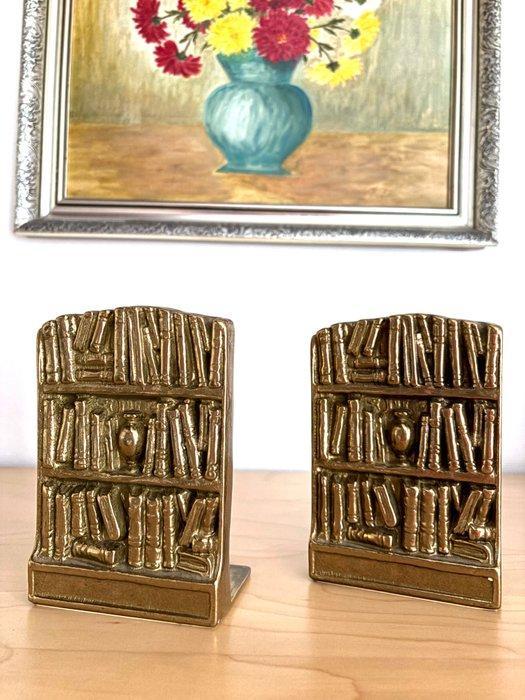 Boekensteunen - Messing, ca. jaren zeventig - Een paar, Antiek en Kunst, Kunst | Designobjecten