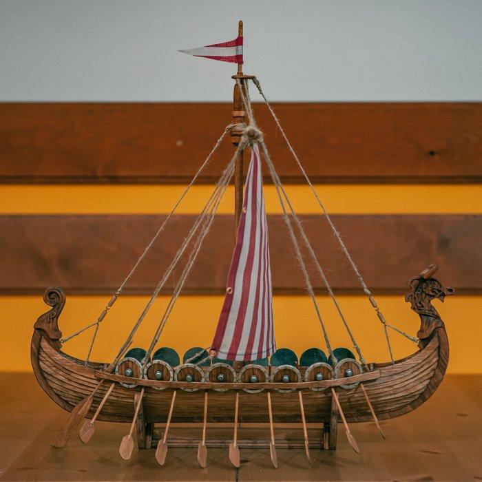Carver Mind 1:38 - Modelschip - Viking Longship - Met de, Hobby & Loisirs créatifs, Voitures miniatures | 1:5 à 1:12