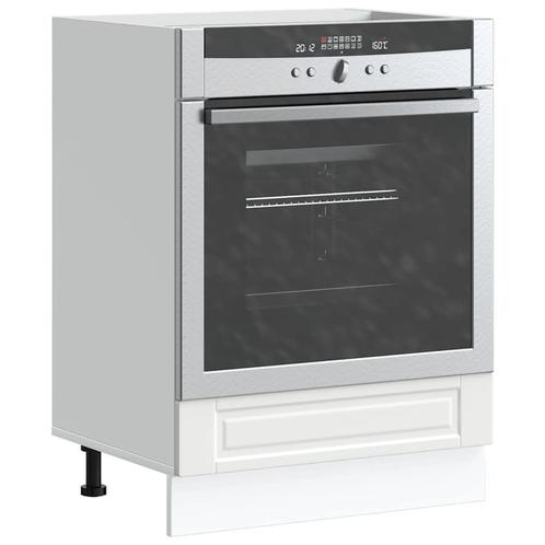 vidaXL Ovenkast Porto bewerkt hout wit, Huis en Inrichting, Kasten | Overige, Nieuw, Verzenden