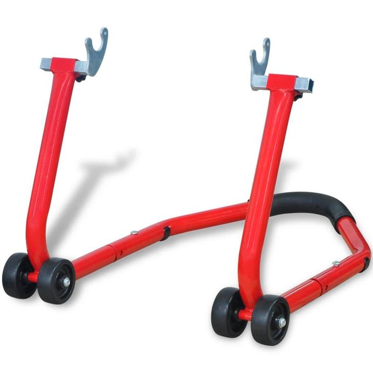 vidaXL Motorfiets achterwiel standaard rood, Auto diversen, Autogereedschap, Nieuw, Verzenden