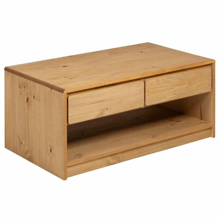 Eikenkleurige salontafel SAUDA | Retour deal met 60% voor..., Huis en Inrichting, Tafels | Salontafels, 50 tot 100 cm, Nieuw, Grenenhout