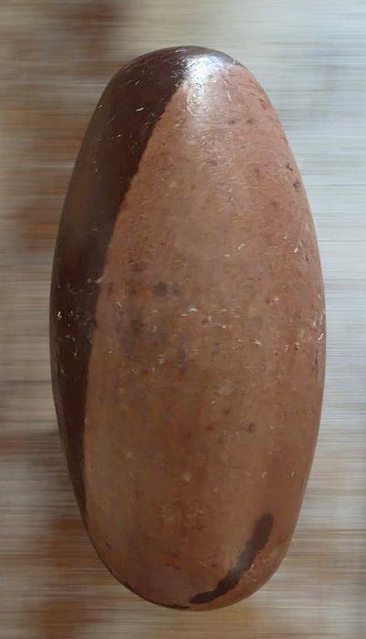 Shiva Lingam Ovoïde - Hoogte: 146 mm - Breedte: 73 mm- 1118, Verzamelen, Mineralen en Fossielen