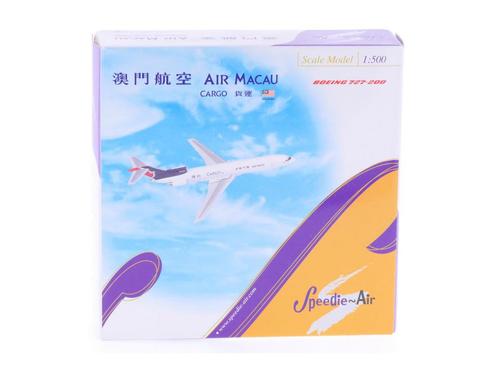 Schaal 1:500 Speedie~Air SAAM004  Air Macau Cargo Boeing..., Hobby en Vrije tijd, Modelbouw | Vliegtuigen en Helikopters, Gebruikt