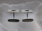 Zilver, Moernehout - Manchetknopen - Art Deco
