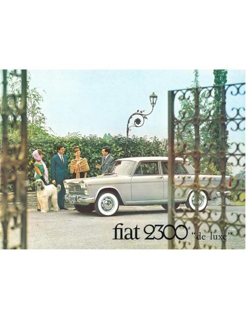 1964 FIAT 2300 DE LUXE SEDAN BROCHURE ENGELS, Boeken, Auto's | Folders en Tijdschriften