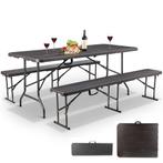 MaxxGarden Vouwtafel - Inklapbare Picknickset - met 2 Zit..., Tuin en Terras, Tuintafels, Ophalen of Verzenden, Nieuw