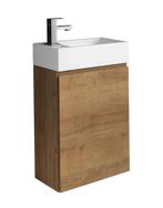 Toiletmeubel Angela 40 x 22 cm Eiken Fonteinmeubel, Verzenden, Nieuw