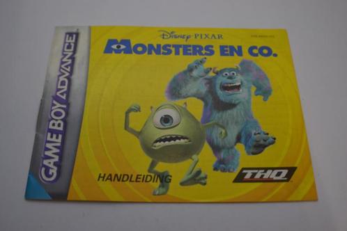 Monsters en Co (GBA HOL MANUAL), Games en Spelcomputers, Spelcomputers | Nintendo Consoles | Accessoires