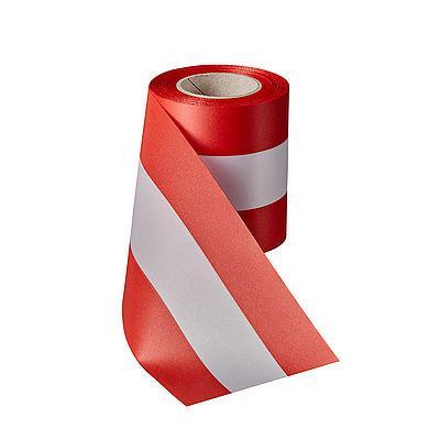 Nationaal vlag lint  rood wit 100 mm 1 meter band, Maison & Meubles, Accessoires pour la Maison | Plantes & Fleurs artificielles