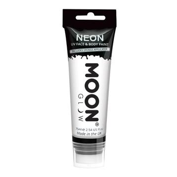 Moon Glow Neon UV Face Paint with Sponge Applicator White 75, Verzenden