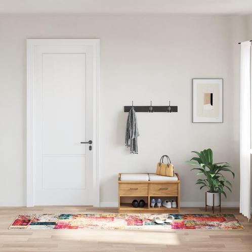 vidaXL Vloerkleed wasbaar anti-slip patchwork 80x300 cm, Huis en Inrichting, Stoffering | Tapijten en Vloerkleden, Nieuw, Verzenden