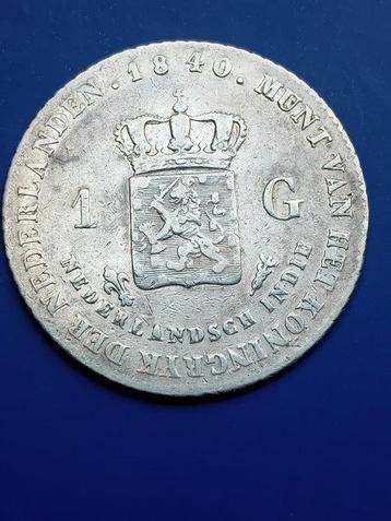 Netherlands Indië Willem I. 1 Gulden 1840