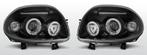 Koplampen Angel Eyes | Renault Clio 2 1998-2001 | zwart, Auto-onderdelen, Verzenden, Nieuw, Renault
