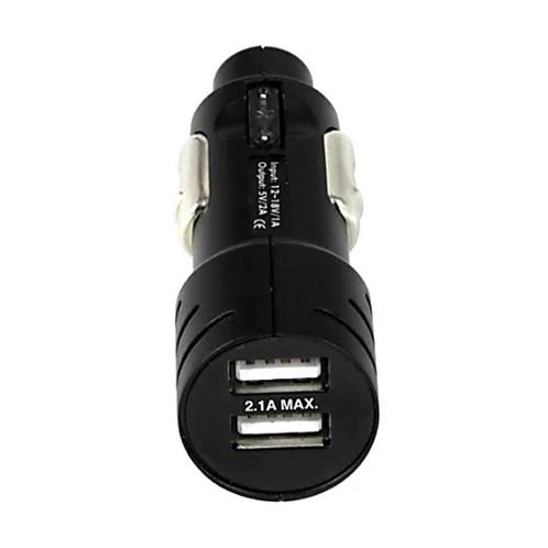 Dual USB Autolader - 5V/2.1A - 12/18V - Zwart, Autos : Pièces & Accessoires, Batteries & Accessoires
