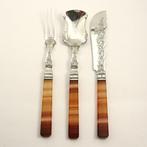 3-Delig Antiek (1869) gember/confiture couvert met stelen