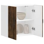 vidaXL Keukenbovenkast Lucca bewerkt hout gerookt, Huis en Inrichting, Verzenden, Nieuw