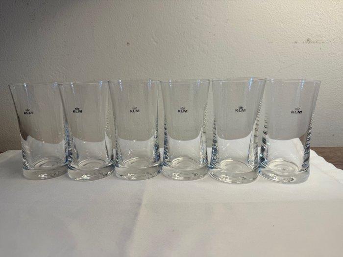 Marcel Wanders - Wijnglas - Glas - Set van zes glazen - KLM, Antiek en Kunst, Antiek | Wandborden en Tegels