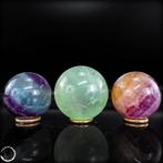 Fluorit Kugel-Set – De harmonie van kleuren in kristalvorm, Verzamelen