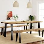 vidaXL Eettafel 200x90x75 cm massief acaciahout, Huis en Inrichting, Tafels | Eettafels, Verzenden, Nieuw