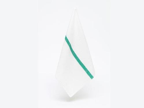 Veiling - 100x Keuken/Vaatdoek -  White/Green, Huis en Inrichting, Keuken | Textiel