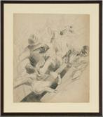 Faustino Zonaro (1913-?) - Carnival scene, Antiek en Kunst, Kunst | Schilderijen | Klassiek
