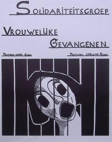 vintage poster solidariteitsgroep vrouwelijke gevangenen beschikbaar voor biedingen