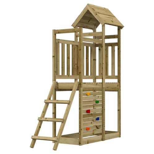 vidaXL Speelhuis 52,5x110,5x214 cm geïmpregneerd grenenhout, Kinderen en Baby's, Speelgoed | Buiten | Speeltoestellen, Nieuw, Verzenden