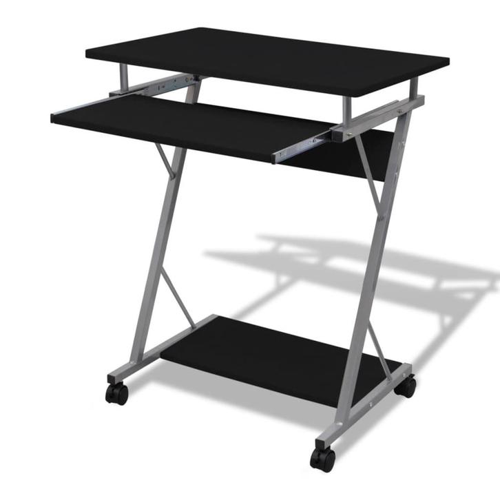 vidaXL Studenten computerbureau 60 x 40 x 74 cm (zwart), Huis en Inrichting, Bureaus, Nieuw, Verzenden