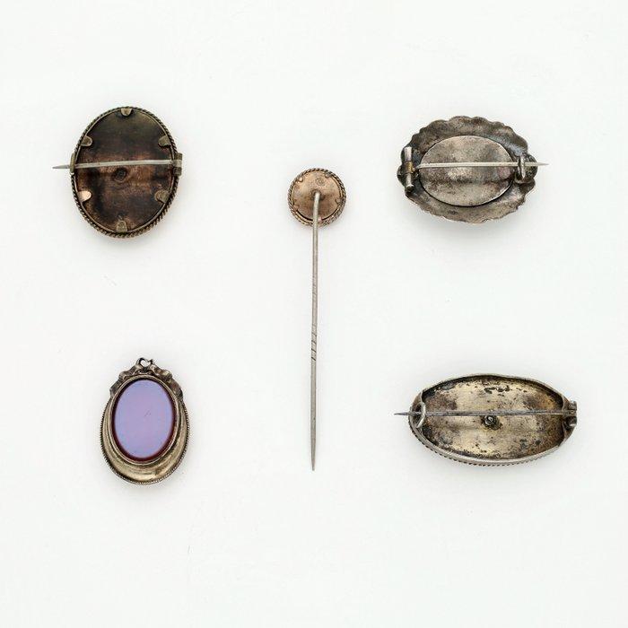 Zonder minimumprijs - Broche & Speld. Momento Mori., Bijoux, Sacs & Beauté, Bijoux anciens