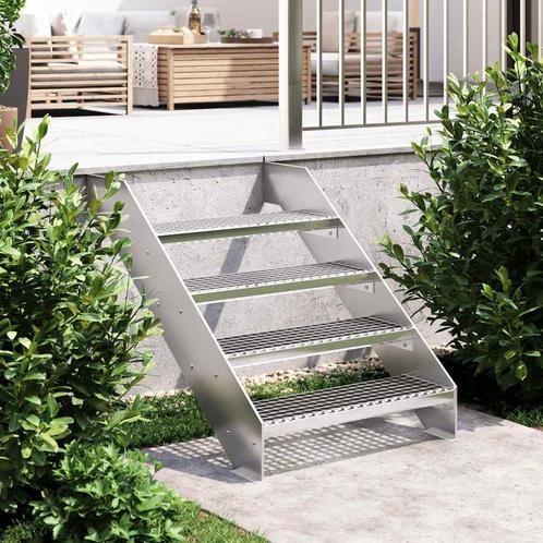 vidaXL Traptrede rooster 70x24x7 cm gegalvaniseerd staal, Doe-het-zelf en Bouw, Ladders en Trappen, Nieuw, Verzenden