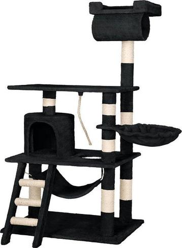 2dekans | TecTake Stokely - Zwart - Krabpaal - 141 cm beschikbaar voor biedingen