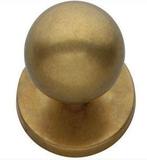 Intersteel Voordeurknop Bolrond Ø50/66 mm messing getrommeld, Ophalen of Verzenden, Nieuw