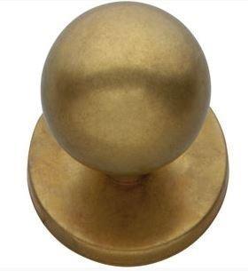 Intersteel Voordeurknop Bolrond Ø50/66 mm messing getrommeld, Doe-het-zelf en Bouw, Hang- en Sluitwerk, Ophalen of Verzenden