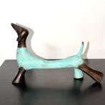 Abdoulaye Derme - Sculpture, Chien - 14 cm - Bronze, Antiquités & Art