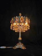 Lampe de bureau - Bronze, Cristal, Laiton - grande de 43 cm, Huis en Inrichting, Nieuw