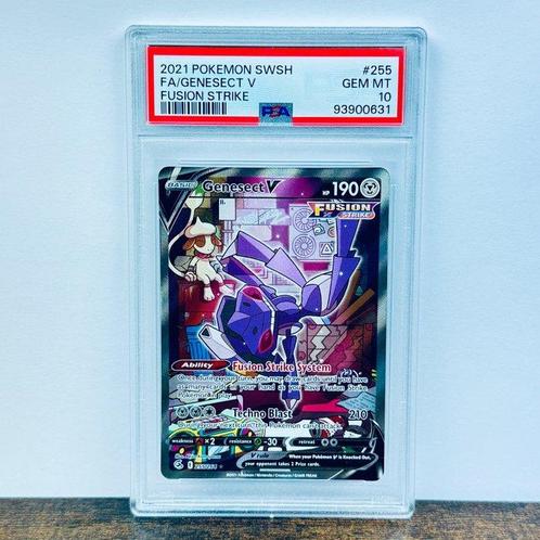 Pokémon Graded card - Genesect V FA - Fusion Strike #255 -, Hobby en Vrije tijd, Verzamelkaartspellen | Pokémon