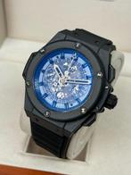 Hublot - King Power Big Bang All Black Skeleton - Zonder, Handtassen en Accessoires, Horloges | Heren, Nieuw