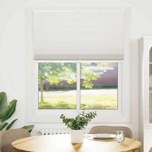 vidaXL Plisséjaloezie 100x150 cm wit, Huis en Inrichting, Stoffering | Gordijnen en Lamellen, Nieuw, Verzenden